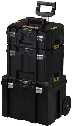 Dewalt DWST1-75799 TStak Tower Rolling Mobile Tool Storage Cases + 2 Tstak Boxes