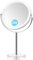 MIYADIVA Miroir de maquillage grossissant x 20 pour coiffeuse, miroir de courtoisie grossissant avec rotation à 360°, double face, miroir grossissant 1x et 20x sur support, miroir de salle de bain sur