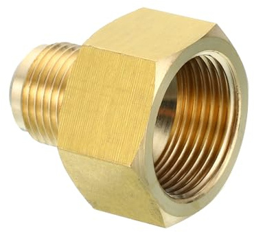 PATIKIL Connecteur Évasé Femelle 3/4 x 1/2 Mâle Évasé SAE à 45 Degrés | Adaptateur en Laiton Évasé, Raccord de Tuyau Évasé, pour Conduite de Gaz d'Air, Réfrigération, CVC