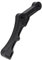 KACEPAR Supporto per pinza freno anteriore radiale, alluminio nero, cromato, nero e cromato, clip di montaggio anteriore, adatto per Ha/r*ley maggior parte delle pinze radiali, adatto per rotori