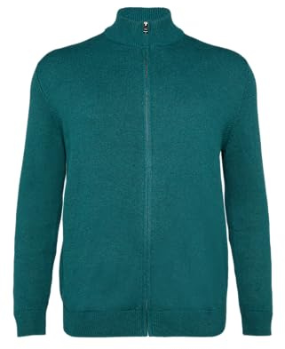 s.Oliver Strickjacke mit Stehkragen und Logo-Detail