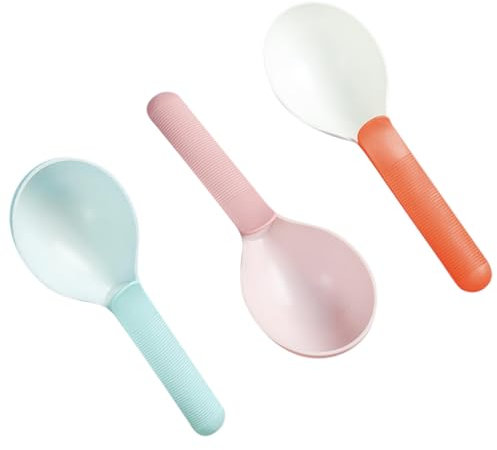 Happyyami 3stücke Kunststoff Katzenfutter Schaufel Mit Rutschfestem Griff Haustier-zubehör Für Einfaches Portionieren Von Katzen Und Hundefutter Für Jede Fütterungssituation