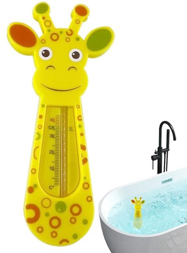 Termómetro de temperatura del baño del bebé de la jirafa linda | Termómetro de baño para bebé,Termómetro de baño flotante de seguridad para bebé recién nacido,Termómetro de bañera para bebé