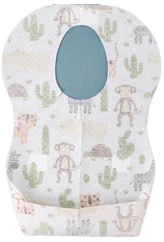 Myetasser Einweg Lätzchen Baby, 60 Stück Einweglätzchen Kinder, Wasserdicht und ölbeständig Hypoallergen, mit Auffangschale, Superweich Dünn, für Jungen und Mädchen