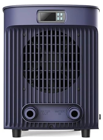 Mini Q Plug&Play Wärmepumpe für Pools Schwimmbecken bis 20m³, 2,5-5,5 kW, Hohe Leistung, Poolheizung, Digitalsteuerung (2,5 kW)