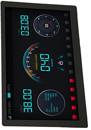 Denash Portable Touchscreen Monitor, 7 Inch IPS Screen Display, QLED Full HD Portable Monitor Touch Screen 5 Point Touch 1024x600 170° Viewing Angle, for Computer