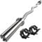 GYM MASTER EZ Curl Bar Olympic 2 Barbell for Bicep Curls and Weight Lifting
