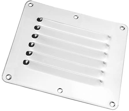 FAZENHUA Marine Boat Square Air Vent Louver Grille Cover Adjustable Exhaust Ventilation Louvered Ventilator Grill
