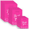 WOOWAIR 300Pcs Sac Plastique “Thank you”, 3 Tailles Sac Transport Poignée Brillant, Sacs de Vente au Détail Etanche pour L'emballage Stockage Shopping