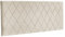 Baroni Home Testata del Letto Imbottita in Velluto Beige con Struttura Interna in MDF, Doppio Gancio in Acciaio e Altezza regolabile, Facile Montaggio a Muro, Design Elegante e Confortevole,142x55 cm
