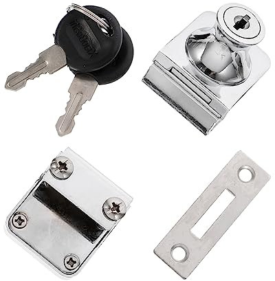 SEWOART 1 Jeu Serrure de porte simple en verre door lock verrou portail vitrine expositions serrure serrures de porte d'armoire verrou porte loquet de porte en verre serrure de cave à vin