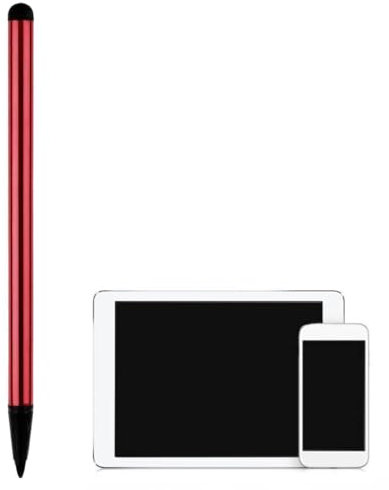 Stylet rouge universel à pointe fine de 12 cm pour téléphone, tablette, tablette, Android, iOS et autres écrans tactiles, stylet léger de haute précision pour tous les appareils à écran tactile