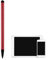 Stylet rouge universel à pointe fine de 12 cm pour téléphone, tablette, tablette, Android, iOS et autres écrans tactiles, stylet léger de haute précision pour tous les appareils à écran tactile