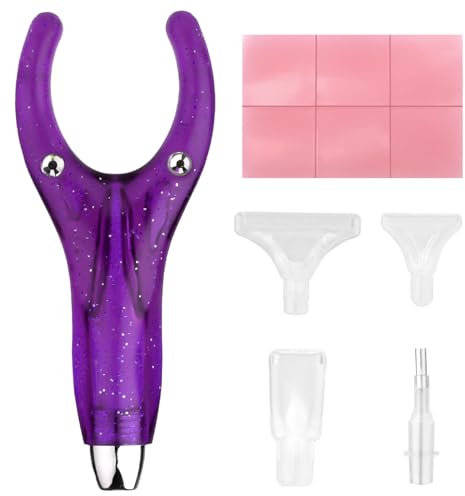 Kit de peinture diamant ergonomique 5D avec 4 pointes légères, outil de perçage plus rapide, prise en main confortable, accessoires pour adultes et débutants (violet)