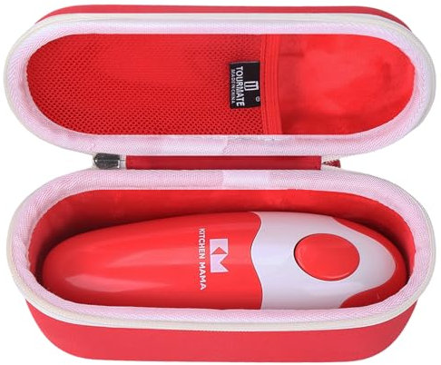 Tourmate Hard Storage Case for Kitchen Mama Electric Can Opener(case only) (Red + White)