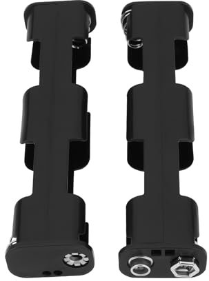 The Lord of the Tools 2pcs AA Battery Holder 4 Cell Back to Back AA Battery Holder 108x26*17mm Battery Bracket with 9V Buckle Compatible with GTA GTAx GTX GTP GTI Metal Detector