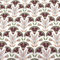 MAGAM-Stoffe Bunte Blumen Baumwollstoff Dekostoff ÖKO-TEX Meterware 50cm (Bordeaux)