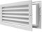 Rejilla de ventilación para puertas y tabiques | Empotrable rejilla ventilación blanca aluminio | Respiradero de pared