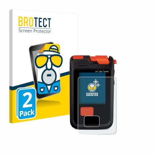 BROTECT Schutzfolie für Mammut Barryvox S2 | 2 Stück Entspiegelnder Displayschutz Made in Germany Matte Displayschutz-Folie Anti-Reflex Anti-Fingerprint Einfache Montage