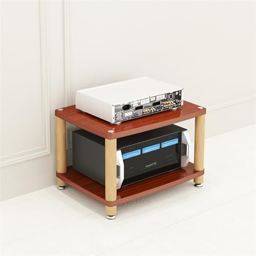 mueble equipo hifi Gabinete De Amplificador En Rack, Almacenamiento Para Componentes Estéreo De Entretenimiento/tocadiscos/receptor/equipos Electrónicos, Centro De Entretenimiento De Esquina(Teak,2 la