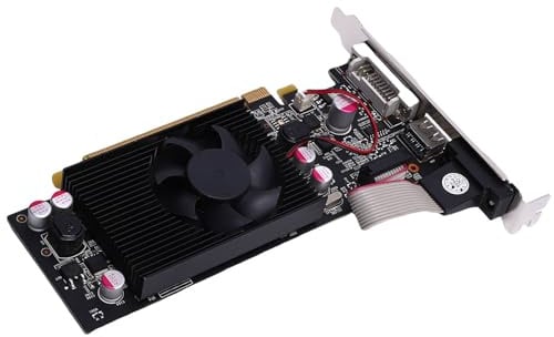 Sxhlseller GT 610 1GB Grafikkarte, 1000MHz, PCIe 2.0 x16, 48 Cores, HDCP/, 2560x1600, Low-Profile, Leiser Lüfter, Plug & Play
