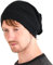 CHARM Bio Baumwolle Slouch Beanie Slouchd Baggy Hut Für Männer & Frauen Hipster Mode Kopfbedeckungen Schwarz