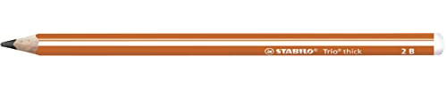 Bleistift - STABILO Trio dick in orange - Einzelstift - Härtegrad 2B