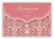 Vintage Hochzeitskarte mit Retro Damast Muster in zartem rosa: Glückwunsch zur Hochzeit • hochwertige Glückwunsch Grußkarte für Standesamt, Trauung