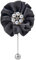 Cheerlife Damen Herren Ansteckblume Handgefertigt Blume mit Perlen Brosche Hochzeit Party Blume Boutonniere Reversnadel für Anzug Grau