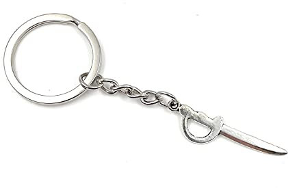Onwomania - Antikes Säbel Schwert Dolch Schlüsselanhänger - Metall Glücksbringer ideal als Geschenk z.B. für den besten Freund, die beste Freundin, Mama - Für Männer, Frauen & Kinder
