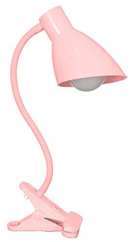 TECNOLUX EURO LAMPARA DE MESA DE LA MANGUERA EL MODELO PINZA COLOR ROSA Solo se puede utilizar bombilla LED 5w.