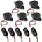 RUNCCI-YUN DC 3-24 V elektronischer Summer Alarm Sounder kontinuierlicher Sound Lntermitent Piepton (5 Stück)+9V Blöcke Stecker Anschluss Kabel