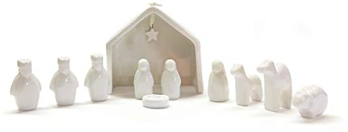Two's Company Miniatur-Krippen-Set in Geschenkbox, 11-teilig