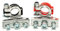 Positive & Negative 3-Way Copper Battery Terminals – Heavy-Duty Replacement Clamps for Car, Leisure & Marine Batteries – Corrosion-Resistant Electrical Connectors for Secure & Reliable Power