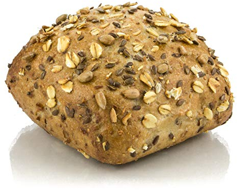 Vestakorn Handwerksbrötchen, 3x Mehrkornbrötchen - frisches Brötchen – mit Leinsamen, Haferflocken und Sonnenblumenkernen, 3 Stück, selbst aufbacken in 6 Minuten