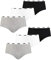 PUMA Damen Iconic Mini Shorts 503006001 6er Pack, Farbe:Mehrfarbig, Wäschegröße:XL, Artikel:-015 White/Grey/Black