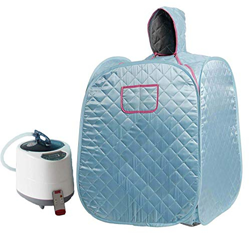 KOVFBRO Sauna a vapore portatile, cabina sauna, tenda sauna domestica per una persona blu