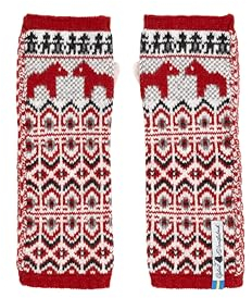 ÖJBRO VANTFABRIK Armstulpen Pulswärmer Damen 100% Merinowolle fingerlose Handschuhe Strick-Stulpen warm weich Armstrumpf aus Schweden