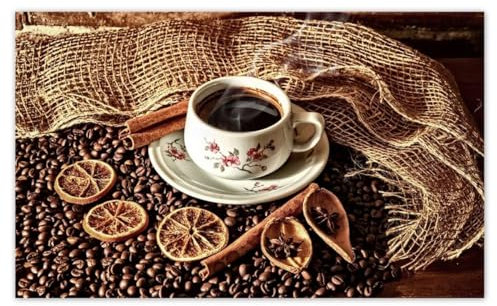 Vlies Tapete Premium Vlies Wand Dekoration 520x318cm A Cup of Coffee with Vanille No.H754M_TV5BC