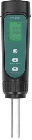 Digitaler Bodentester 3 in 1 EC-Temperatur-Feuchtigkeitsmesser Boden-pH-Messgerät Bodenhygrometer Feuchtigkeitsmonitor Bodentestmessgerät