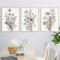 Sarah Duke 3er Set Vintage Poster, Aquarell Blumen Pflanze Bilder, Ohne Rahmen Leinwand Wandbilder, Kunstposter für Schlafzimmer Büro Wanddeko (50 x 70 cm)