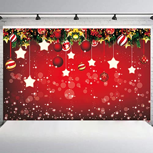 Natooz Weihnachtsdeko, Frohe Weihnachten Banner (180 * 110 cm), Weihnachtsfeier Hintergrund Foto, Xmas Wand Dekoration Poster für Draußen, Drinnen, Weihnacht Party Wand Deko, Stoff Weihnachtsbanner