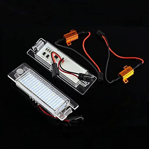 MURRAYLE 2 x 12 V weiße Kennzeichenbeleuchtung für Alfa Romeo 147 156 159 166 Giulietta Mito GT Spider MiTo Auto-Styling Kennzeichenbeleuchtung