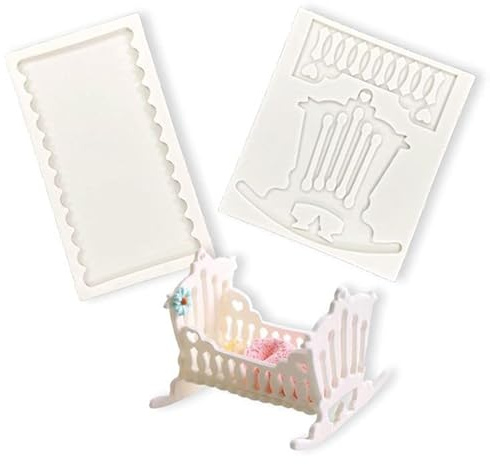 Formen Silikon Fondant Stücke Baby Wiege Schokolade Backen Kuchen Dekoration Diy Form Ton Fondant Silikonform