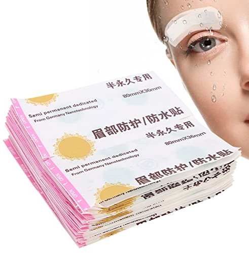 Protezione Per Gli Occhi in Plastica Usa E Getta, 50 Pezzi Nastro Impermeabile Per La Protezione del Tatuaggio del Sopracciglio Nastro Per La Cura del Tatuaggio del Sopracciglio Forniture Per Tatuaggi