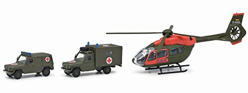 Schuco 452663500 3´er Set „Military SAR“ Airbus + 2 San MB Bundeswehr 1:87