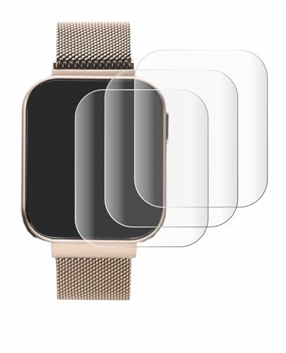 savvies (4 Pezzi Full-Screen Pellicola Protettiva per Liu Jo Smartwatch 1.4 Full Cover Pellicola Copertura [Completa Trasparente, 3D Curved]