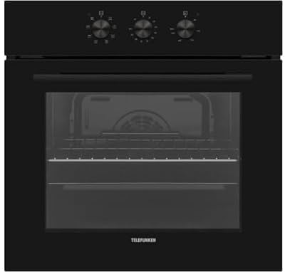 TELEFUNKEN Four encastrable catalyse TFKFM65K2, 65 litres, Chaleur brassée, Minuteur