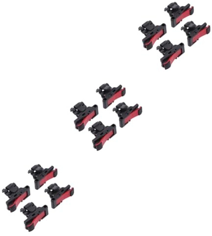 OSALADI 12stücke Mobile Game Controller Mit Tasten Tragbarer Aim Key Joystick Für Handyspiele Einfache Installation Metallinduktion Für Shooter-games Schwarz Und Rot