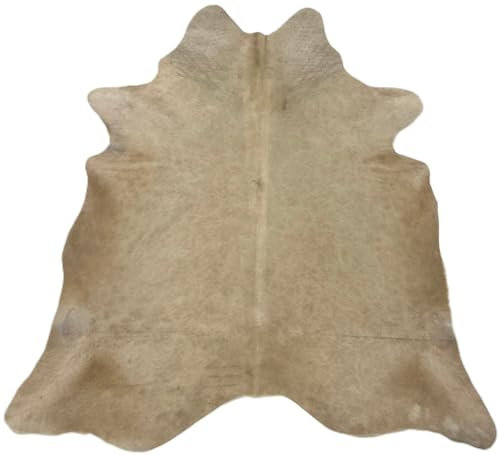 By Max Kuhfell Teppich 5093 Large Farbe: Beige Größe: 225 x 200 cm - Qualität Leder
